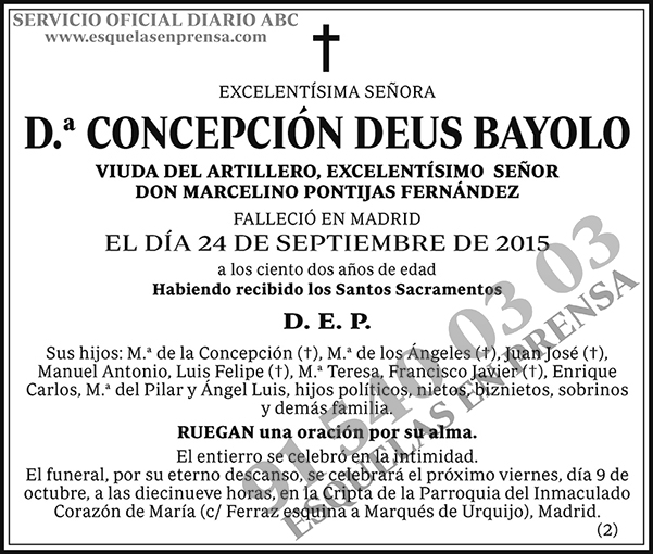 Concepción Deus Bayolo